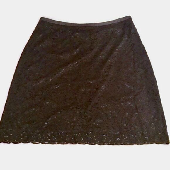 Nine & Company Black Lace Skirt 18W - Picture 1 of 5